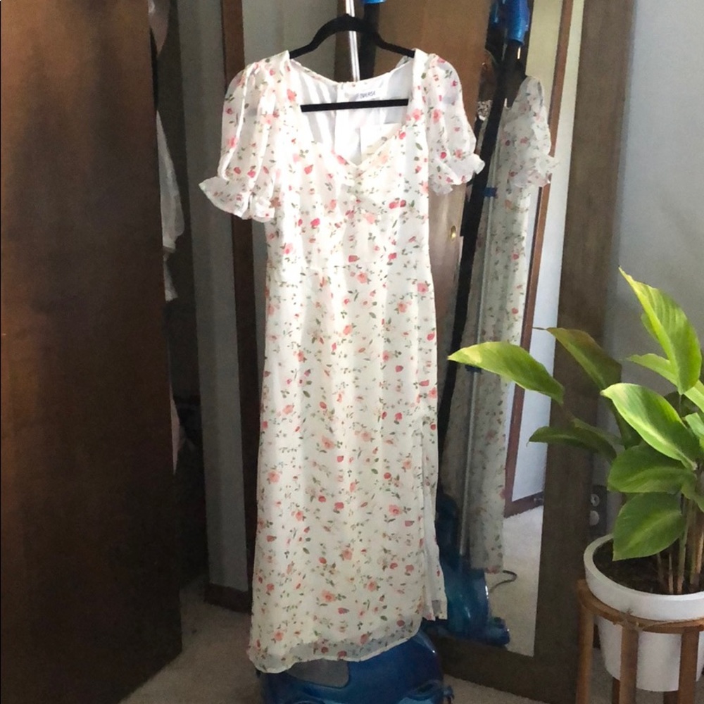 Midi floral dress